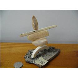 Inuk ivory Eskimo trail marker (2)