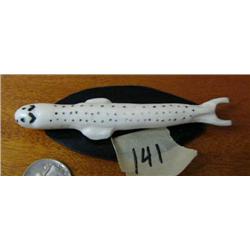 Primitive style seal mounted on baleen- 4" long (2)