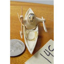 Ivory kayaker- 3-1/2" long (2)