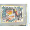 Image 6 : Lot of 6 pictures: 2 original water colors by Benjamin Downs, print by Kathleen Lynch, original by S