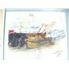 Image 7 : Lot of 6 pictures: 2 original water colors by Benjamin Downs, print by Kathleen Lynch, original by S