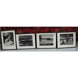 Lot of 4 photographs: Valley Grande, "Spring Time Skiing at Valley Grande", aerial view of Valley Gr