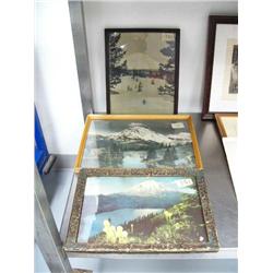 3 framed early photographs of Mount St. Helens (2)
