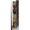 Image 1 : Alaska style totem, 54-1/2" tall- imported (114)
