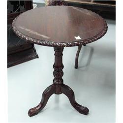 Round lamp table- 28-3/4" tall, 24" diameter (2)