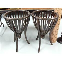 Pair of plant stands- each approx. 29" tall, 19-1/4" diameter (2)