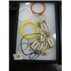 Image 2 : Lot of 2 framed jewelry items- coral, sea pearls, silver baubles (74)