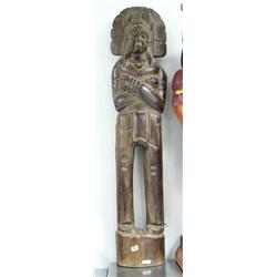 Wooden American Indian- 41" tall (2)