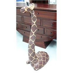 Giraffe- wooden- 39-1/4" tall (2)