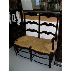 2 person bench with reed seat- new (2)