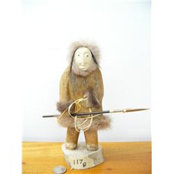 CHOICE on 2 whale bone hunters by Michael Scott- 9" tall (2)