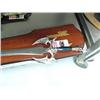 Image 2 : Lot of 3 Excalibur swords- stainless steel blades, double-edged, bronze solid metal hilts, with wood
