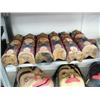 Image 1 : Lot of 6 totem poles- not Alaskan, imported- approx. 24-1/2" tall each (114)