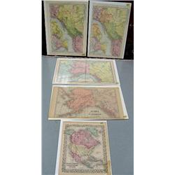 Lot of 5 old Alaska maps (2)