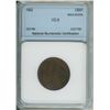 Image 1 : 1862 Nova Scotia large cent graded VG-8