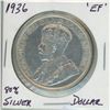 Image 1 : 1936 King George silver dollar