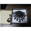 Image 1 : large brooch with single matching earring (stamped Sherman)
