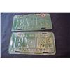 Image 2 : Saskatchewan 1956 matched set license plates