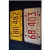 Image 1 : Sask 1967 & 1973 LICENSE PLATES