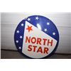 Image 2 : 30" Porcelain 2 sided North Star Oil Sign (repro)
