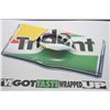 Image 2 : Trident Gum 3-D Plastic sign 35x11