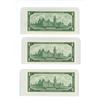 Image 2 : Lot of 3 , 1967 uncirculated 1 dollar bills