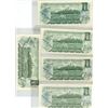 Image 2 : Lot of 5, 1973 canadian 1 dollar bills- uncirculated