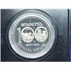 Image 2 : 1974 Winnipeg Centennial Nickel Dollar. Commemorates the 100th Anniversary of Winnipeg. Specimen. Br