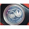 Image 2 : 1974 Winnipeg Centennial Silver Dollar. Commemorates the 100th Anniversary of Winnipeg. Specimen. Br