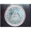 Image 2 : 1976 Silver Dollar. Commemorates the Centennial of the Library of Parliament. Specimen. Bright White