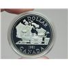 Image 2 : 1981 Proof Silver Dollar. Commemorates the 100th Anniversary of the beginning of the Trans-Canada Ra