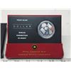 Image 2 : 2005 Proof Silver Dollar. Commemorates the 50th Anniversary of the Canadian flag. 99.99% pure Silver