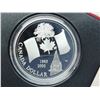 Image 3 : 2005 Proof Silver Dollar. Commemorates the 50th Anniversary of the Canadian flag. 99.99% pure Silver