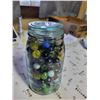 Image 1 : Old 1qt Crown jar full of marbles
