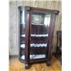 Image 2 : *OFFSITE* Rosewood curved glass china cabinet - empire style, small damage bottom right glass see ph