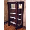 Image 7 : *OFFSITE* Rosewood curved glass china cabinet - empire style, small damage bottom right glass see ph