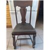 Image 3 : *OFFSITE* Antique Rosewood, Dining Room table and 6 chairs.  48" round table that can be extended to