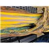 Image 6 : WOW - Huge one-of-a-kind signed Levine Flexhaug 'Flexie' signed painting on driftwood approx 68" lon