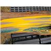 Image 7 : WOW - Huge one-of-a-kind signed Levine Flexhaug 'Flexie' signed painting on driftwood approx 68" lon
