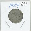 Image 1 : 1939 Canadian silver 25 cent