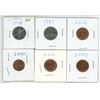 Image 1 : 6 Canadian small cents & nickel