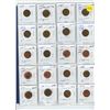 Image 1 : Two sheets of canadian pennies of various years- 40 coins