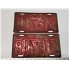 Image 2 : Pair of 1941 Saskatchewan license plates - 31-718