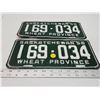 Image 2 : Pair of 1956 Saskatchewan license plates - 169-034