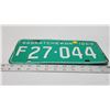 Image 2 : 1969 Saskatchewan license plate - F 27-044