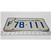 Image 2 : 1972 Saskatchewan license plate - F 78-111