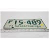 Image 2 : 1974 Saskatchewan license plate - F 15-489