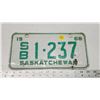 Image 1 : 1968 Saskatchewan license plate - S/B 1-237