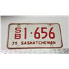 Image 1 : 1975 Saskatchewan license plate - S/B 1-656