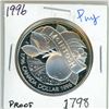 Image 1 : 1996 "McIntosh Apple" Canadian silver dollar - proof